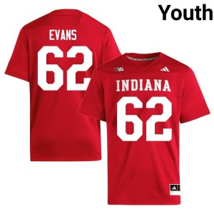#62 Youth Drew Evans IU College Football Crimson Game Jerseys 495772-145