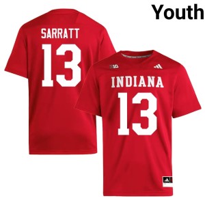 #13 NCAA College Football Youth The Hoosier State Crimson Elijah Sarratt Jerseys 998350-106