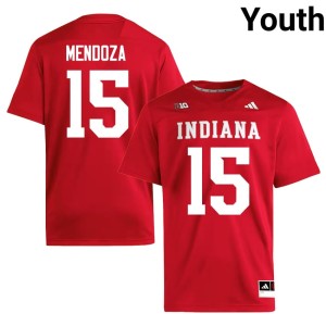 #15 Fernando Mendoza Hoosiers Crimson Alumni Youth College Football Jersey 145661-926