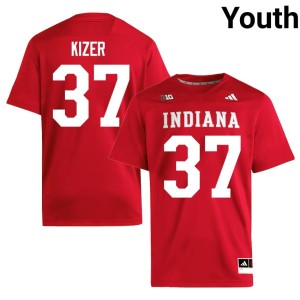 #37 Youth College Football Replica Heath Kizer IU Crimson Jerseys 695788-399