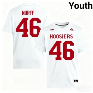 #46 Indiana Hoosiers Embroidery Isaiah Jones White Youth College Football Jerseys 154387-477