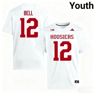 #12 Jacob Bell White Youth IU Hoosiers 2026-27 College Football Jerseys 738596-731