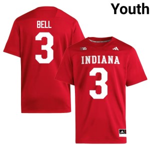 #3 2026-27 College Football Crimson Youth Indiana Hoosiers Jaylen Bell Jersey 192926-276