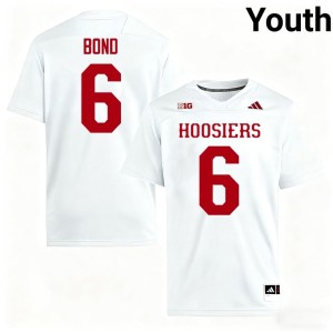 #6 White The Hoosier State Youth College Football Lebron Bond Game Jerseys 919918-568