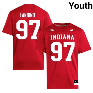 #97 IU 2026 Crimson College Football Youth Mario Landino Jerseys 743101-603