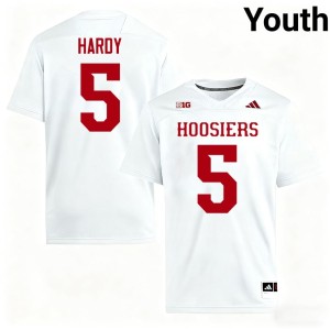 #5 College Football Game White Rolijah Hardy Youth IU Jerseys 190213-790