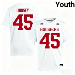 #45 Indiana Hoosiers Youth White NCAA Sam Lindsey College Football Jerseys 291212-639