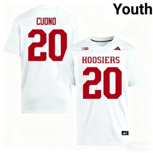 #20 White University of Indiana College Football Sean Cuono Game Youth Jerseys 746498-394