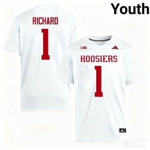 #1 White Turbo Richard 2026-27 College Football Indiana University Youth Jerseys 734125-884