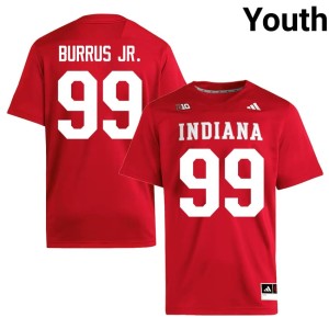 #99 Tyrone Burrus Jr. Youth University College Football Crimson IU Hoosiers Jerseys 313506-654